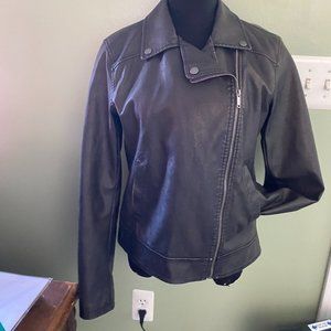 Universal Thread Faux Leather Jacket, Women Med